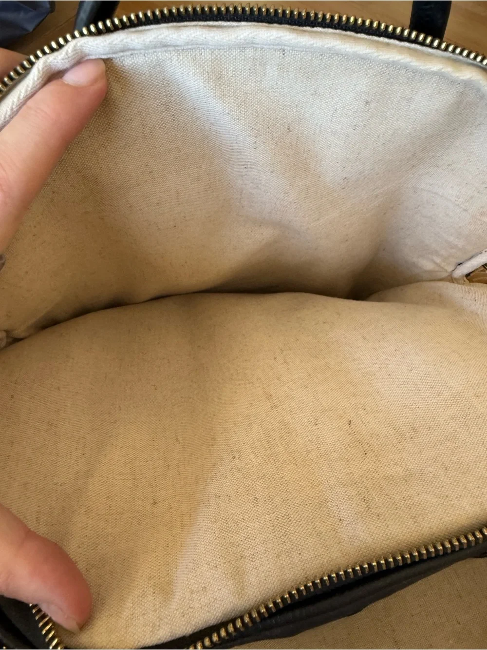 INDIA HICKS Black Leather Backpack Purse